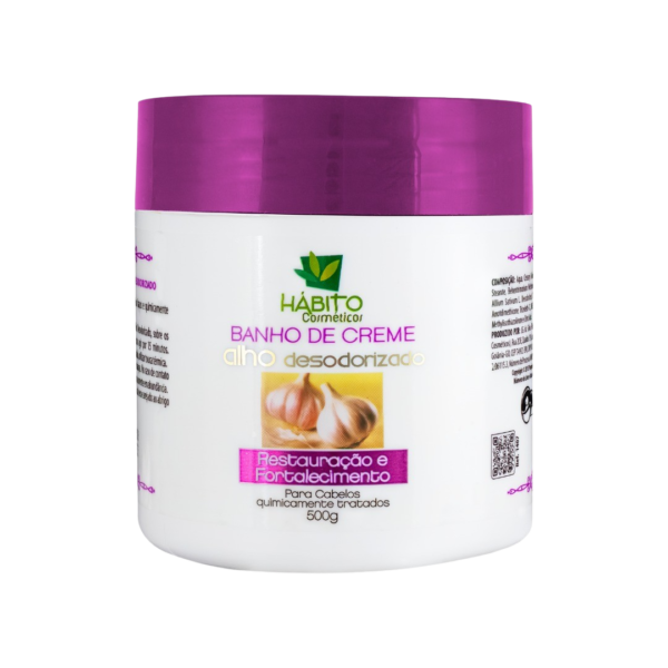 Banho de Creme Alho Desodorizado 500g