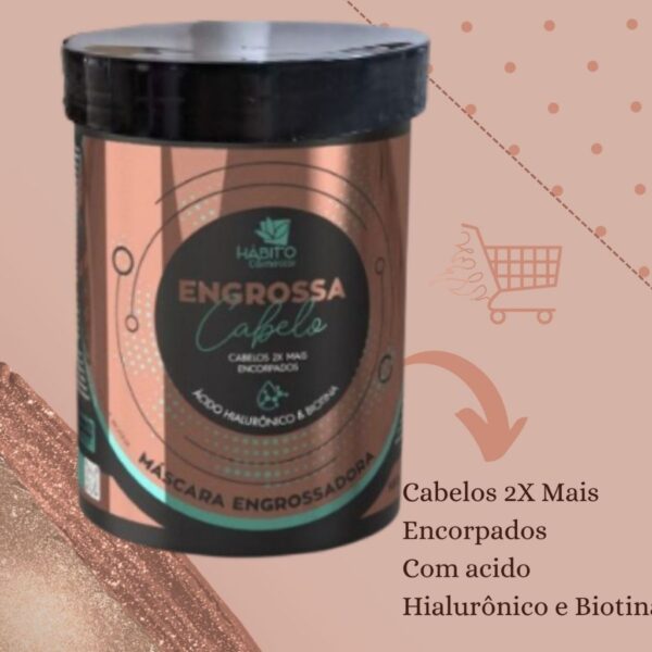 Máscara Engrossa Cabelo 980g